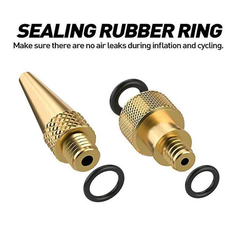 26pc Bike Ball Inflator Nozzle Adapter | Air Pump Valve Needle | Presta Schrader Kit