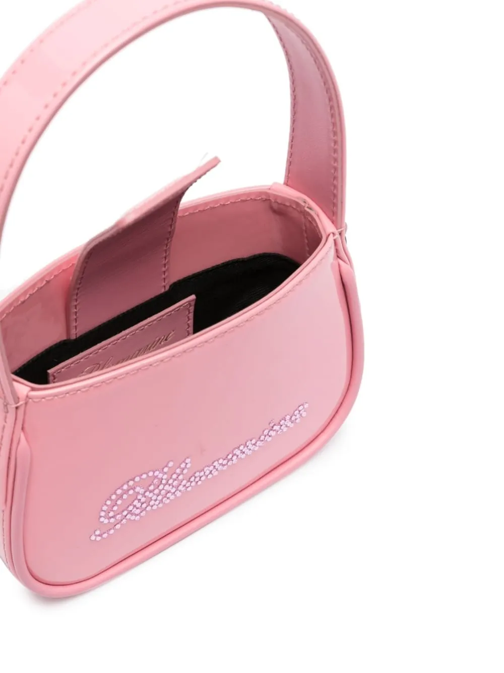 Blumarine crystal-embellished logo tote bag Pink