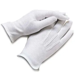 Cotton Dress Gloves W Snap 12 Pack