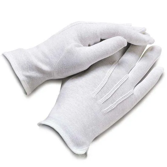 Cotton Dress Gloves W Snap 12 Pack