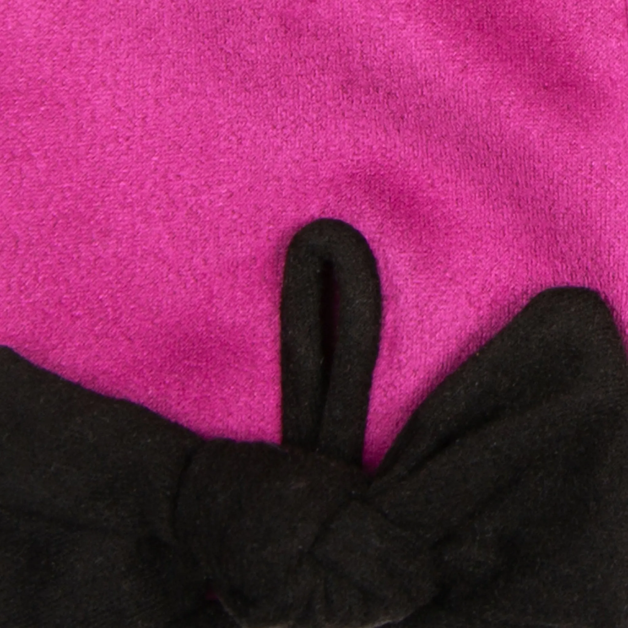 Women’s Velour-Lined Faux Suede Gloves with Trim and Bow